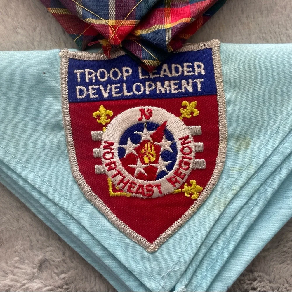 Boy Scouts Neckers Set - Yellow, Light Blue, Tan, Red Plaid